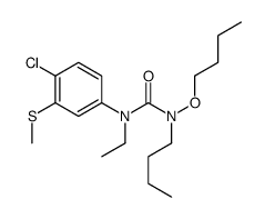 1-butoxy-1-butyl-3-(4-chloro-3-methylsulfanylphenyl)-3-ethylurea结构式
