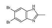 5,6-Dibromo-2-methyl-1H-benzo[d]imidazole Structure