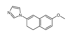 1-(7-methoxy-3,4-dihydronaphthalen-2-yl)imidazole结构式