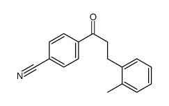 4'-CYANO-3-(2-METHYLPHENYL)PROPIOPHENONE结构式