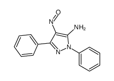 4-nitroso-2,5-diphenylpyrazol-3-amine结构式
