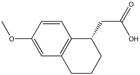 (S)-2-(6-methoxy-1,2,3,4-tetrahydronaphthalen-1-yl)acetic acid Structure