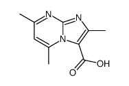 2,5,7-trimethylimidazo[1,2-a]pyrimidine-3-carboxylic acid Structure