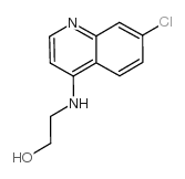 2-(7-氯喹啉-4-氨基)乙醇结构式