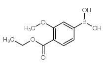 4-乙氧基羰基-3-甲氧基苯硼酸结构式