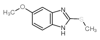 5-甲氧基-2-(甲基硫代)苯并咪唑结构式