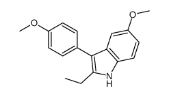 2-ethyl-5-methoxy-3-(4-methoxyphenyl)-1H-indole结构式