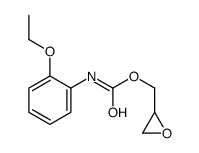 oxiran-2-ylmethyl N-(2-ethoxyphenyl)carbamate结构式