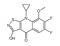 9-cyclopropyl-6,7-difluoro-8-methoxy-[1,2]thiazolo[5,4-b]quinoline-3,4-dione结构式