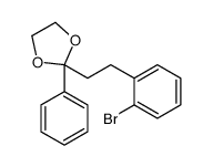 2-[2-(2-bromophenyl)ethyl]-2-phenyl-1,3-dioxolane Structure
