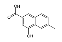 4-羟基-6-甲基-2-萘羧酸结构式