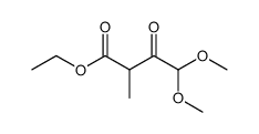 ETHYL 4,4-DIMETHOXY-2-METHYL-3-OXOBUTANOATE结构式