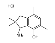 3-amino-2,2,5,7-tetramethyl-1,3-dihydroinden-4-ol,hydrochloride结构式