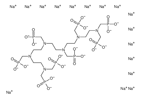 hexadecasodium,N,N'-bis[2-[2-[bis(phosphonatomethyl)amino]ethyl-(phosphonatomethyl)amino]ethyl]-N,N'-bis(phosphonatomethyl)ethane-1,2-diamine Structure