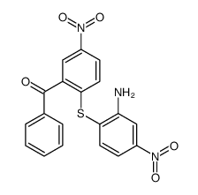 [2-[(2-amino-4-nitrophenyl)thio]-5-nitrophenyl] phenyl ketone structure