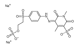 1,2-dihydro-6-hydroxy-1,4-dimethyl-2-oxo-5-[[4-[[2-(sulphooxy)ethyl]sulphonyl]phenyl]azo]pyridine-3-sulphonic acid, sodium salt结构式