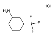 3-(Trifluoromethyl)cyclohexanaminium chloride Structure