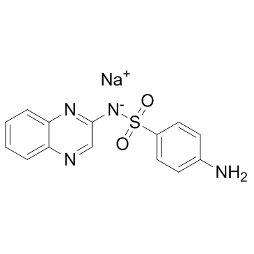 磺胺喹恶啉钠结构式