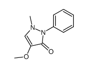 4-methoxy-1-methyl-2-phenyl-1,2-dihydro-pyrazol-3-one结构式