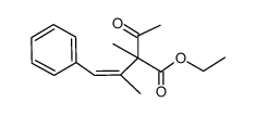 ethyl 4-phenyl-3-methyl-2-methylcarbonyl-2-methyl-3(Z)-butenoate Structure