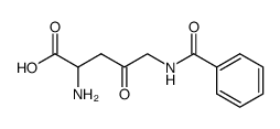 2-amino-5-benzoylamino-4-oxo-valeric acid结构式