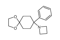 1-(8-phenyl-1,4-dioxaspiro[4,5]dec-8-yl)azetidine Structure