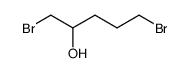 1,5-dibromo-pentan-2-ol Structure