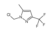 1-(Chloromethyl)-5-methyl-3-(trifluoromethyl)-1H-pyrazole Structure