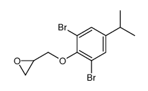 2,6-Dibromo-4-isopropylphenyl(2,3-epoxypropan-1-yl) ether Structure