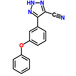 4-(3-PHENOXYPHENYL)-1H-1,2,3-TRIAZOLE-5-CARBONITRILE Structure