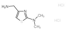 4-(aminomethyl)-N,N-dimethyl-1,3-thiazol-2-amine(SALTDATA: 2HCl 0.2H2O)结构式