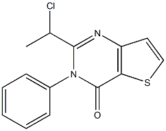2-(1-氯乙基)-3-苯基噻吩并[3,2-D]嘧啶-4(3H)-酮结构式