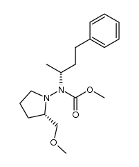 (2S,2''R)-1-[N-methoxycarbonyl-N-(1-methyl-3-phenylpropyl)amino]-2-(methoxymethyl)pyrrolidine Structure