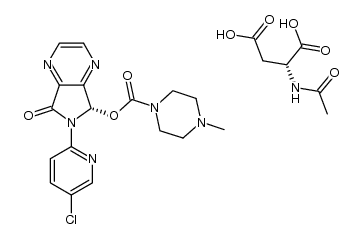 (S)-zopiclone N-acetyl-D-aspartate Structure