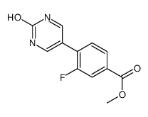 methyl 3-fluoro-4-(2-oxo-1H-pyrimidin-5-yl)benzoate Structure