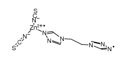 catena-[(μ2-1,2-bis(1,2,4-triazol-4-yl)ethane-κN1:κN1')-bis(isothiocyanato-κN)-zinc(II)] Structure