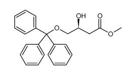 butanoic acid, 3-hydroxy-4-(triphenylmethoxy)-, methyl ester, (s) Structure