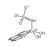 [Cu(1,10-phenathroline)(thiosulfate)(H2O)2]结构式