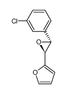 furyl-1 (m-chlorophenyl)-2 oxirane Structure