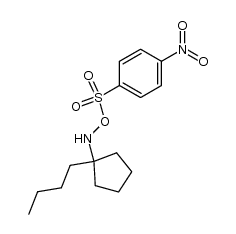 N-(1-butylcyclopentyl)-O-((4-nitrophenyl)sulfonyl)hydroxylamine结构式