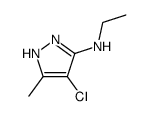 1H-Pyrazol-3-amine,4-chloro-N-ethyl-5-methyl- Structure