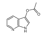 1H-吡咯并[2,3-b]吡啶-3-醇 3-乙酸酯结构式
