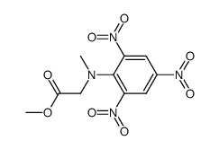 N-Methyl-N-(2,4,6-trinitrophenyl)-glycinemethylester Structure