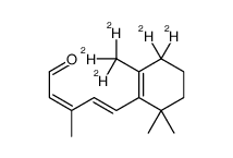 (7E,9E)-β-Ionylideneacetaldehyde-d5 Structure