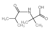 Alanine,2-methyl-N-(2-methyl-1-oxopropyl)- Structure