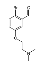 2-bromo-5-(2-dimethylaminoethoxy)benzaldehyde Structure