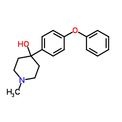 1-Methyl-4-(4-phenoxyphenyl)-4-piperidinol结构式