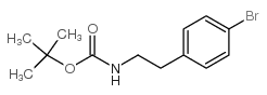 N-BOC-2-(4-溴苯基)乙胺结构式