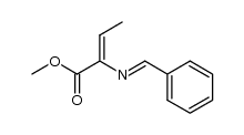 methyl 2-(benzylideneamino)but-2-enoate Structure