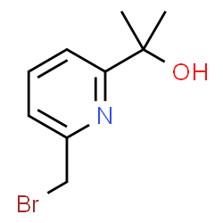 2-[6-(溴甲基)-2-吡啶基]-2-丙醇结构式
